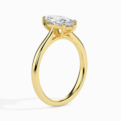 50 Cent Marquise Solitaire Ring