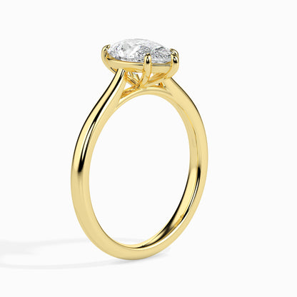 1 Carat Pear Solitaire Ring