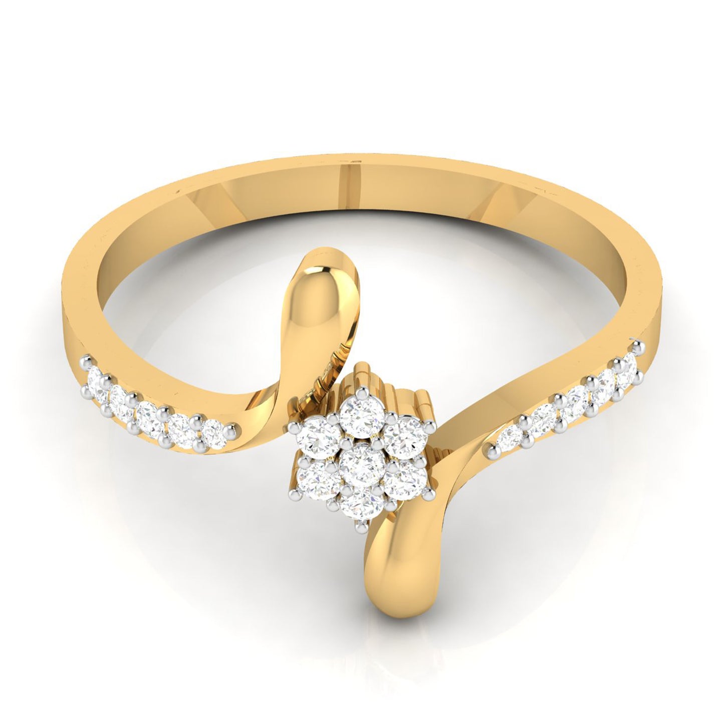 Floral Harmony Diamond Ring