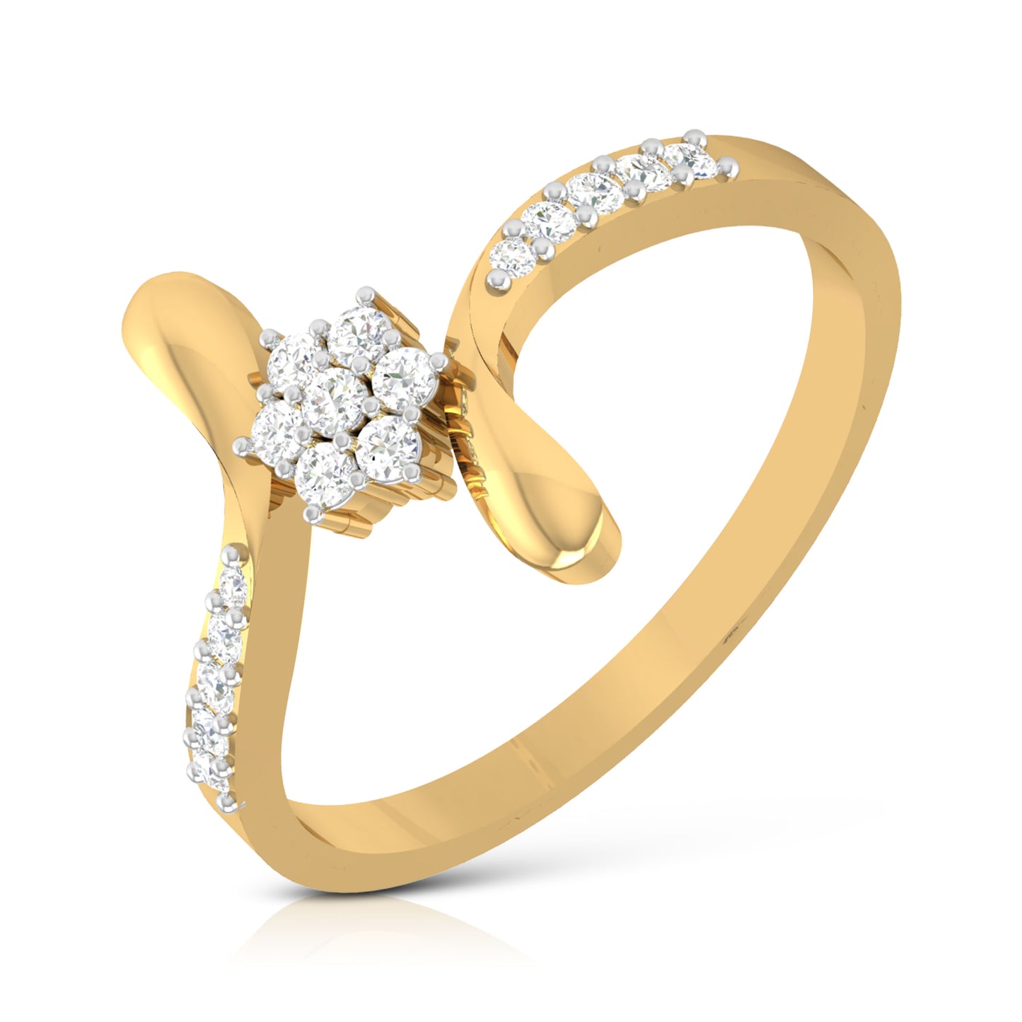 Floral Harmony Diamond Ring