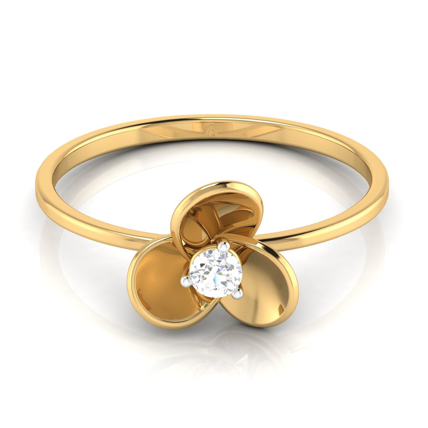 Floral Serenity Diamond Ring