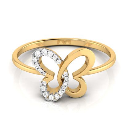 Ethereal Butterfly Diamond Ring