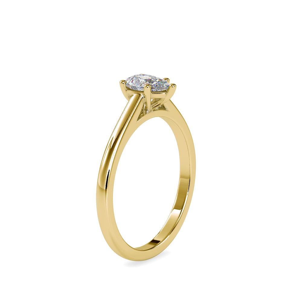 0.5 carat Pearluxe Solitaire Diamond Ring