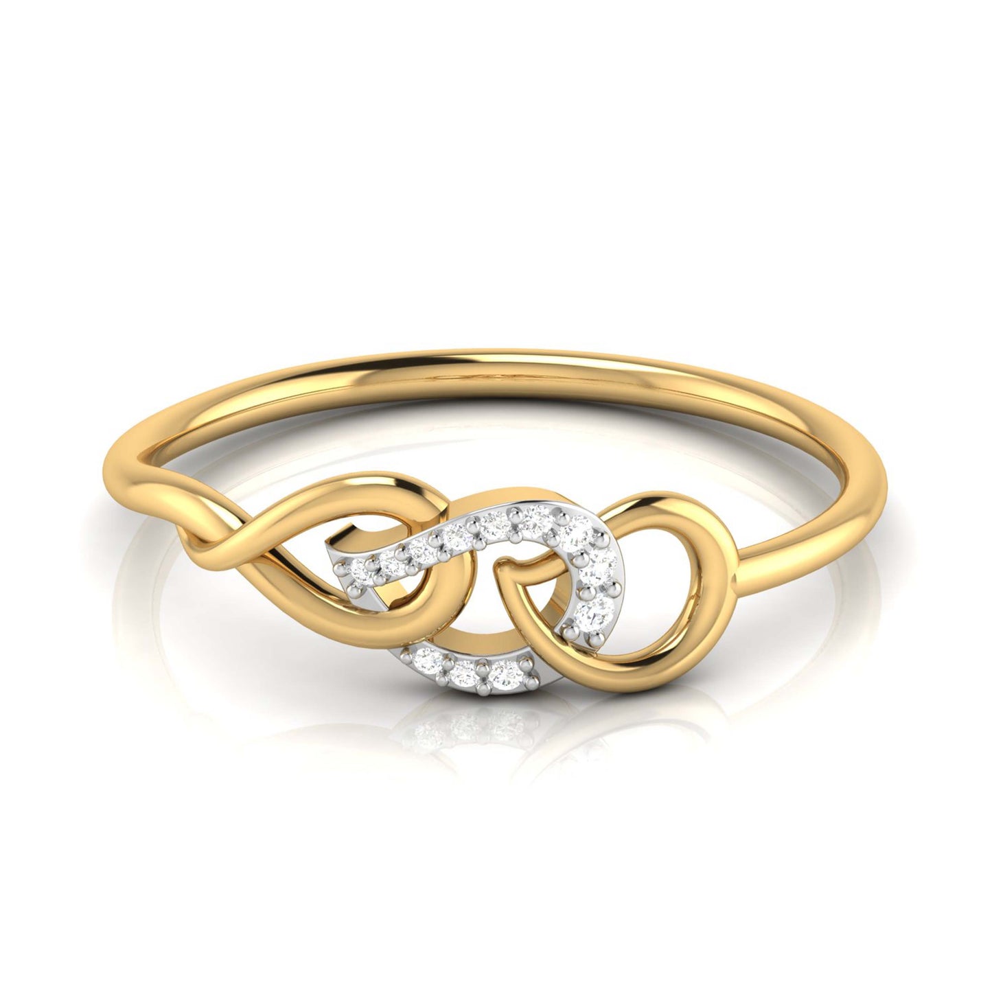 Infinity Knot Diamond Ring