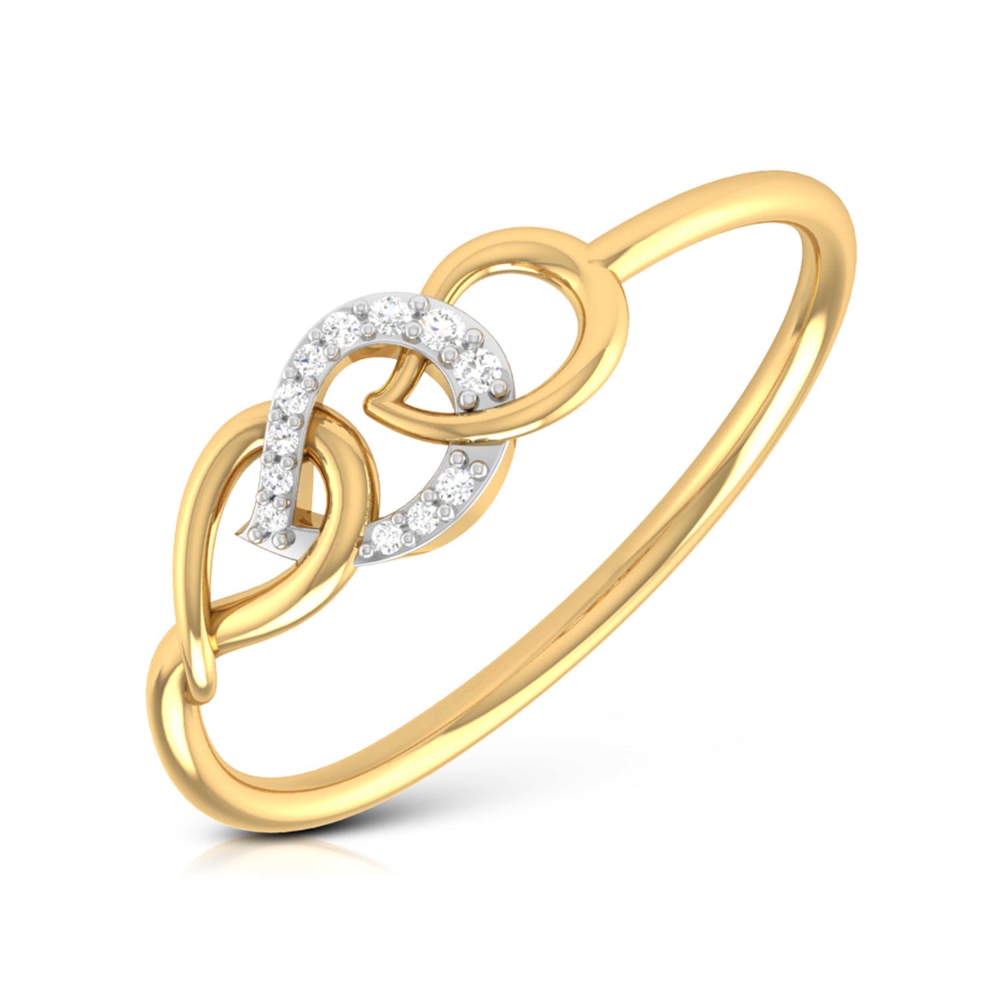 Infinity Knot Diamond Ring