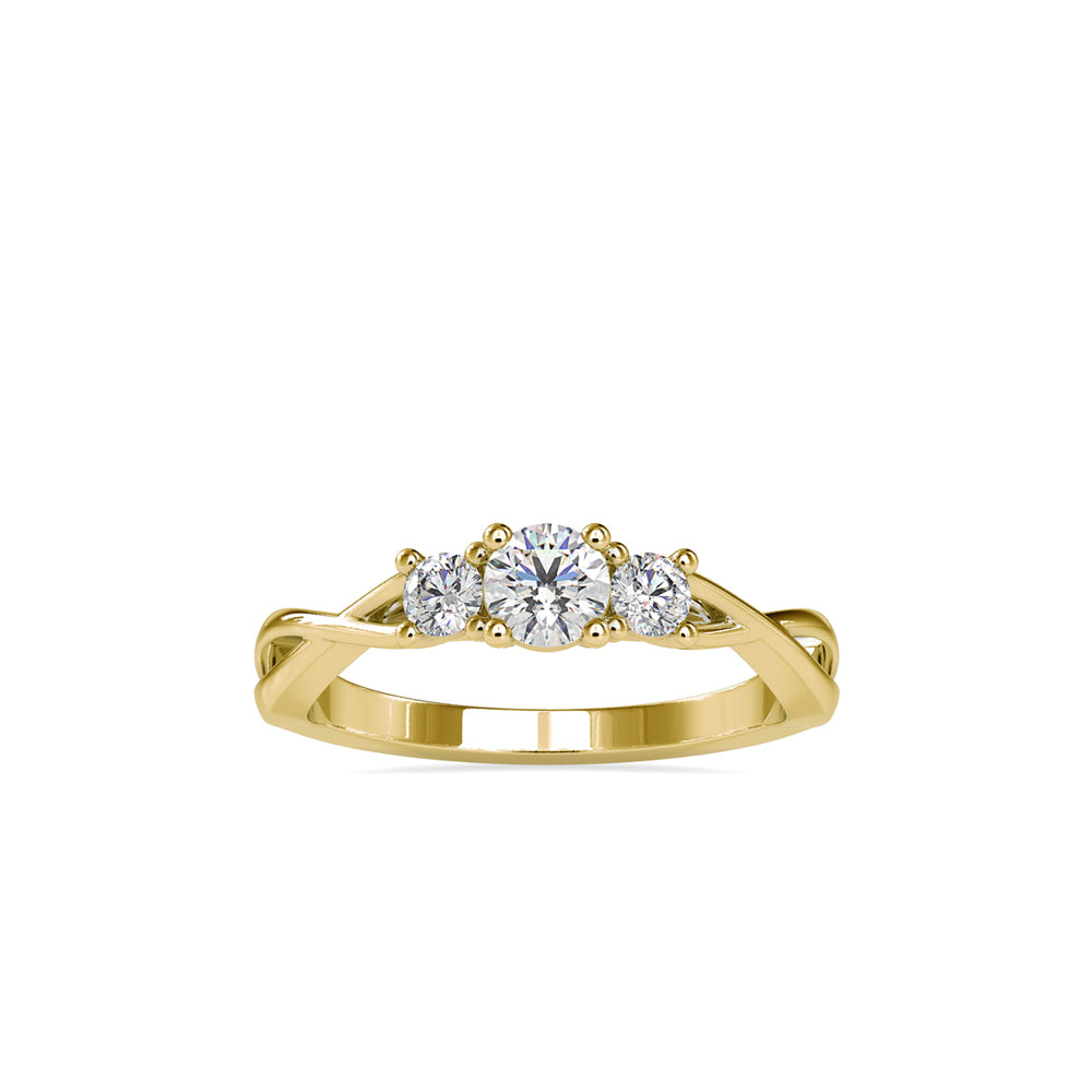 Trinity Sparkle Solitaire Ring