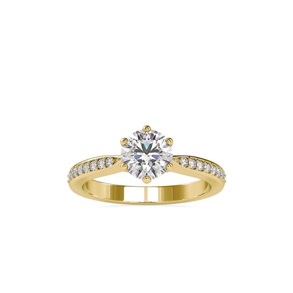 Eternal Pave Solitaire Ring