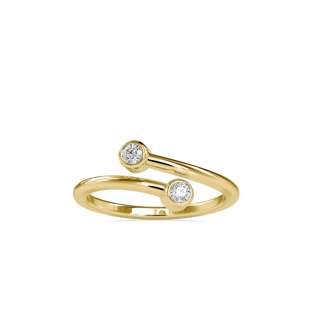 Twin Twist Diamond Ring