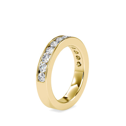 Double Horizon Half Eternity Ring