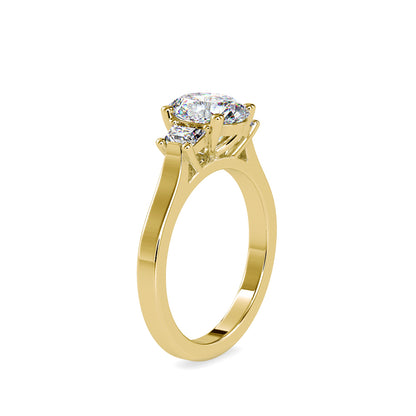 Trinity Oval Solitaire Ring