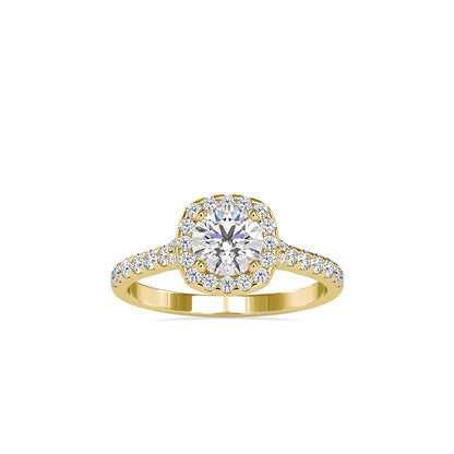 Royal Halo Lift Solitaire Diamond Ring