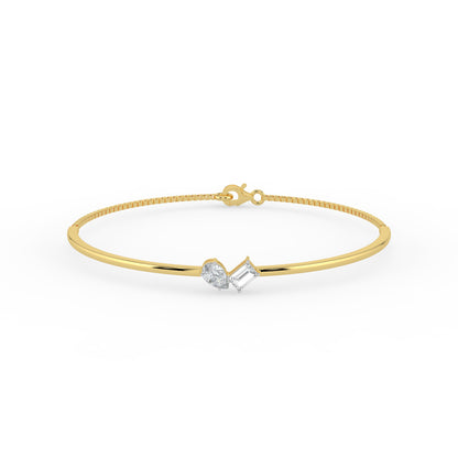 Gema Dual Stone Lab Diamond Bracelet