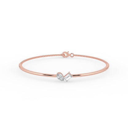 Gema Dual Stone Lab Diamond Bracelet