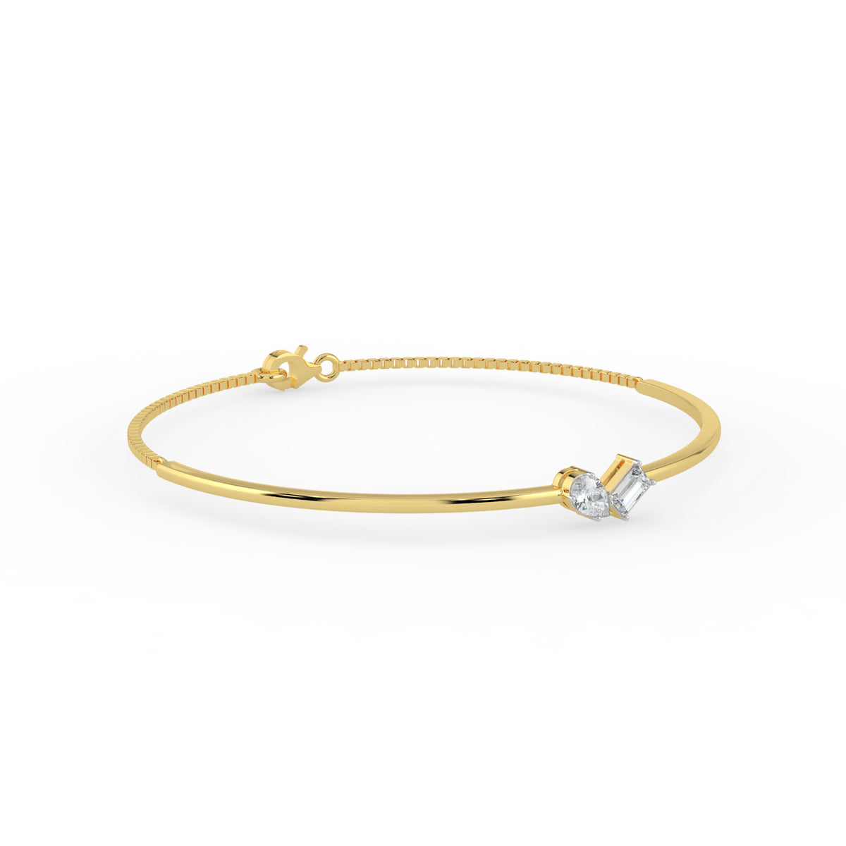 Gema Dual Stone Lab Diamond Bracelet