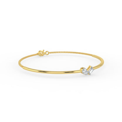 Gema Dual Stone Lab Diamond Bracelet