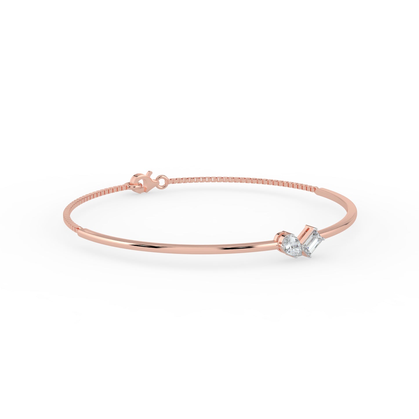Gema Dual Stone Lab Diamond Bracelet