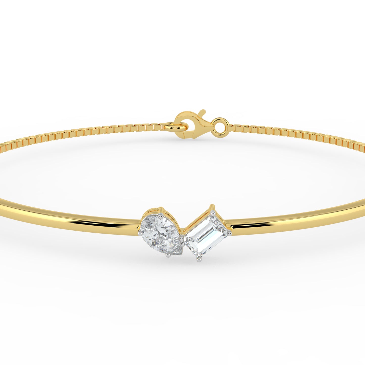 Gema Dual Stone Lab Diamond Bracelet