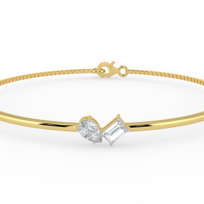 Gema Dual Stone Lab Diamond Bracelet