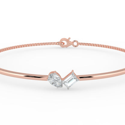 Gema Dual Stone Lab Diamond Bracelet