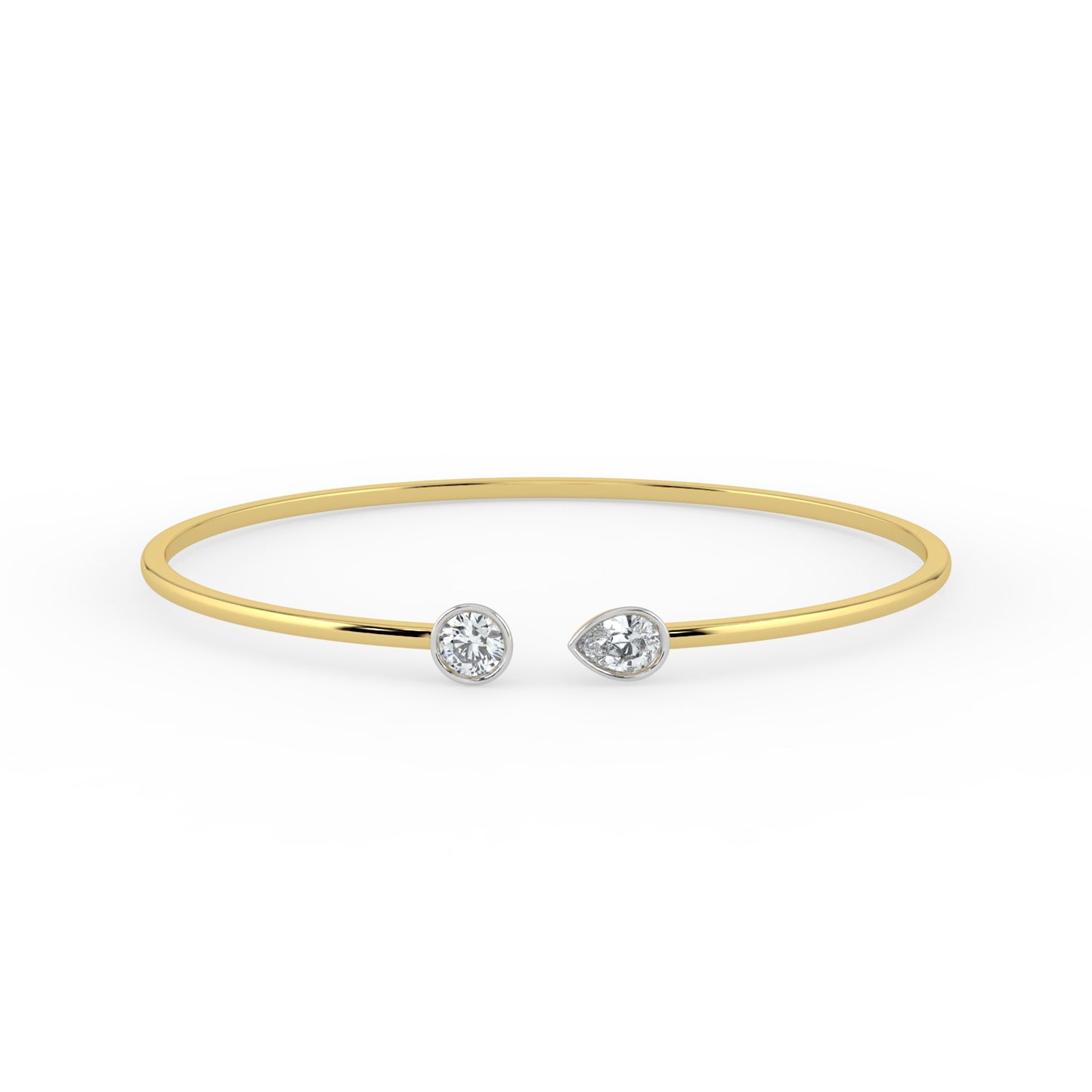 Toi et Moi Open Top Bangle