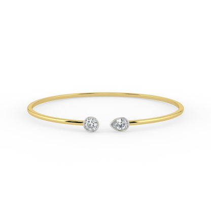 Toi et Moi Open Top Bangle