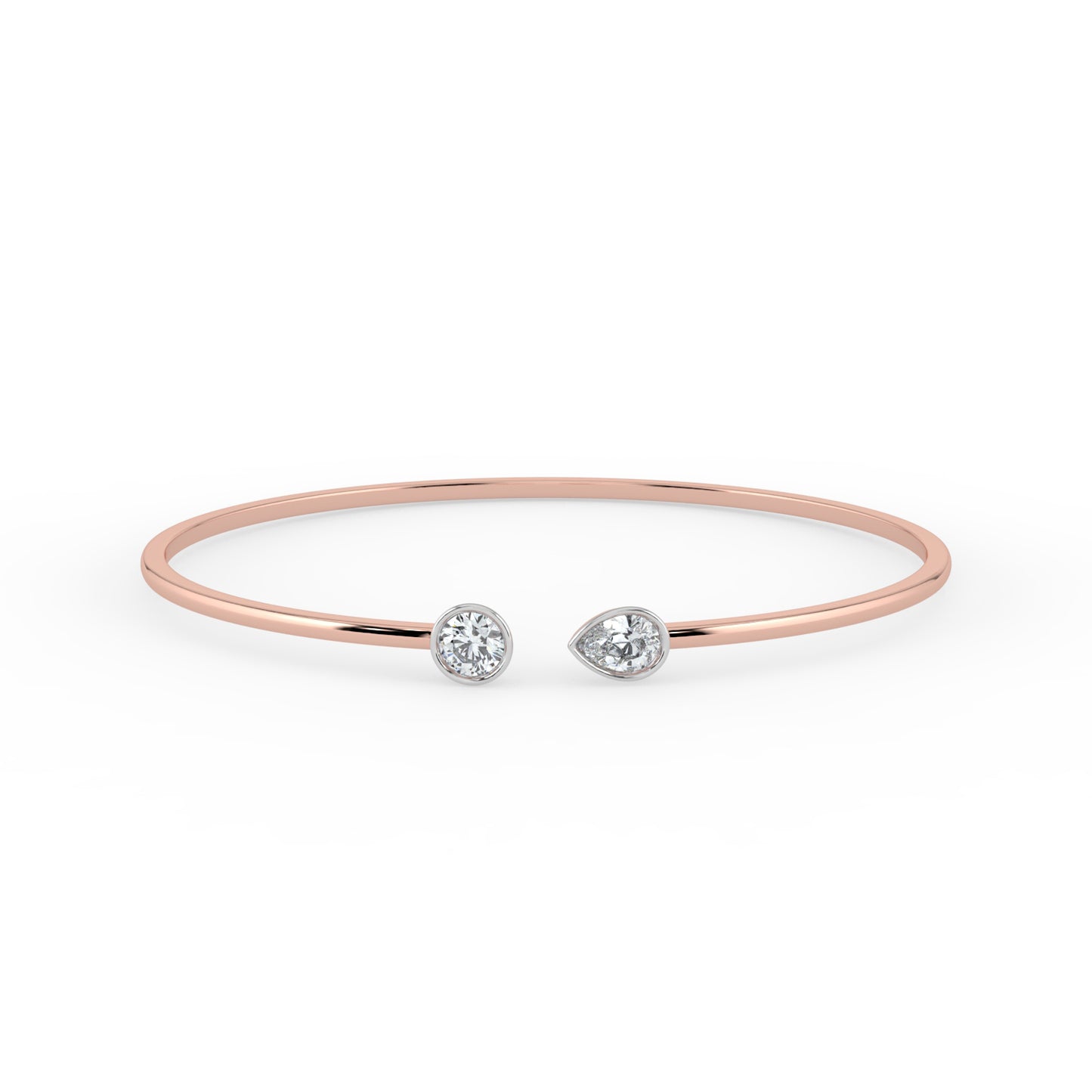 Toi et Moi Open Top Bangle