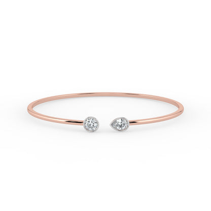 Toi et Moi Open Top Bangle