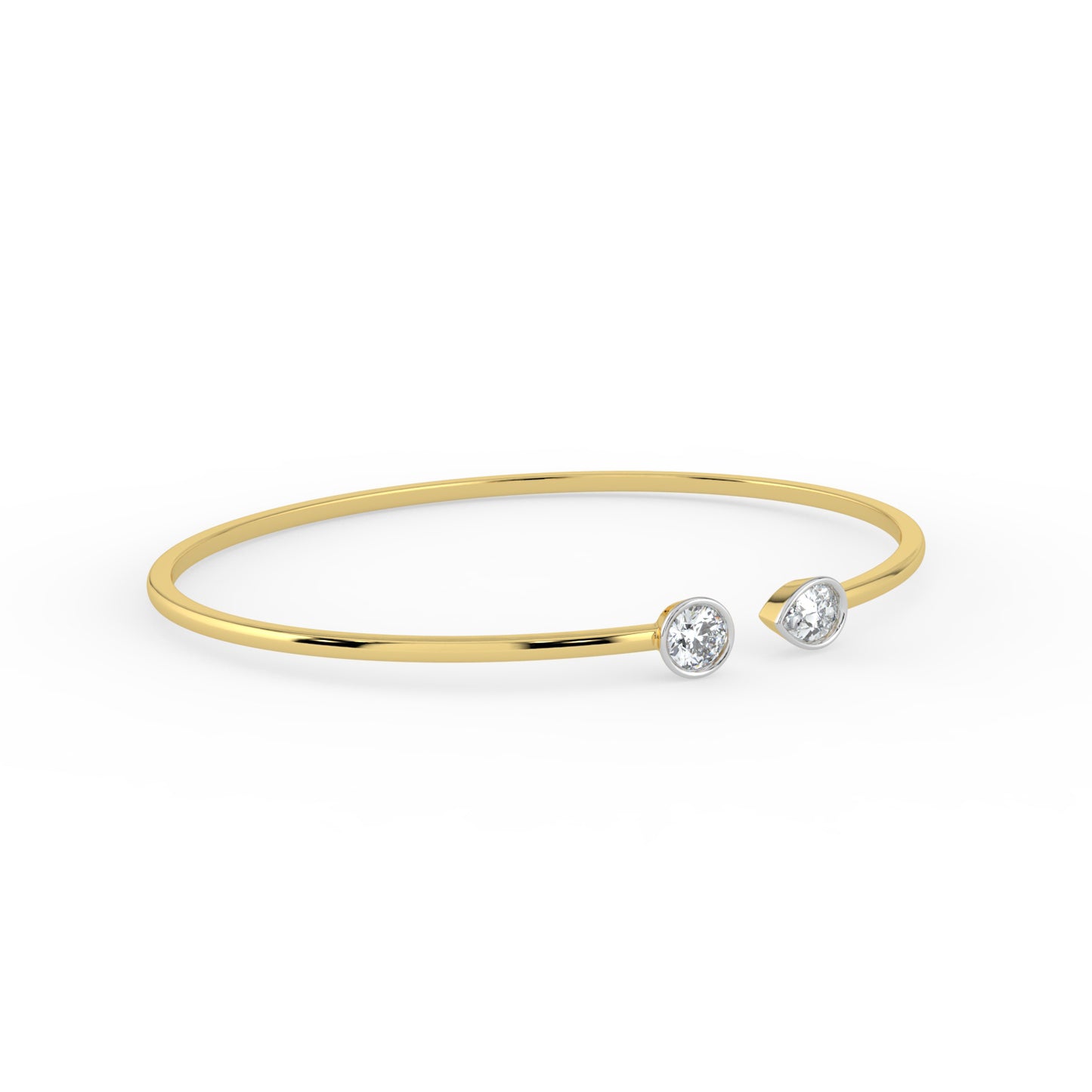 Toi et Moi Open Top Bangle