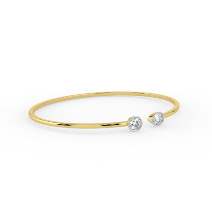 Toi et Moi Open Top Bangle