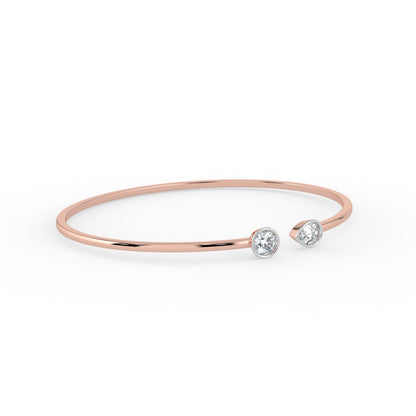 Toi et Moi Open Top Bangle