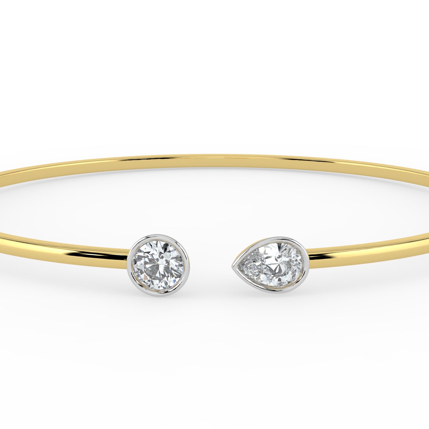 Toi et Moi Open Top Bangle