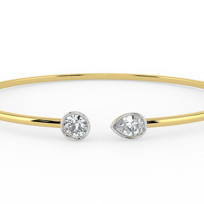 Toi et Moi Open Top Bangle