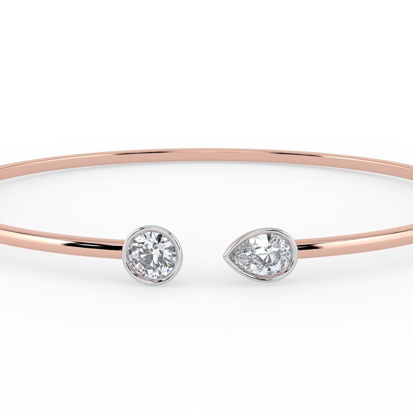Toi et Moi Open Top Bangle