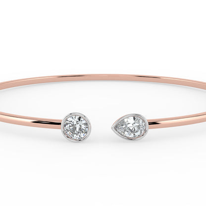Toi et Moi Open Top Bangle
