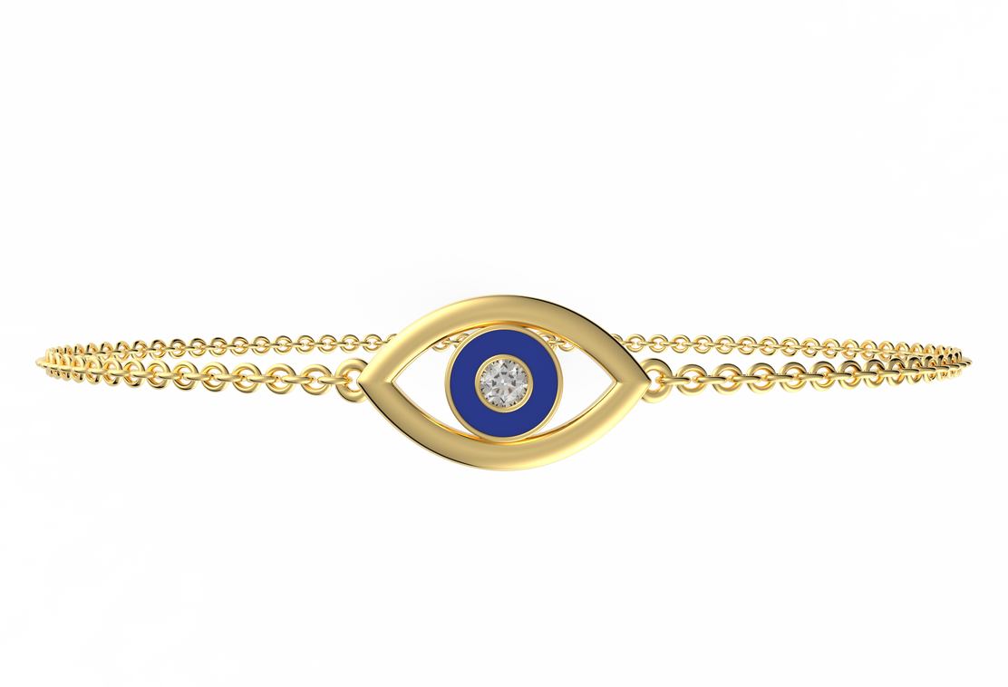 Classic Evil Eye Lab Diamond Bracelet