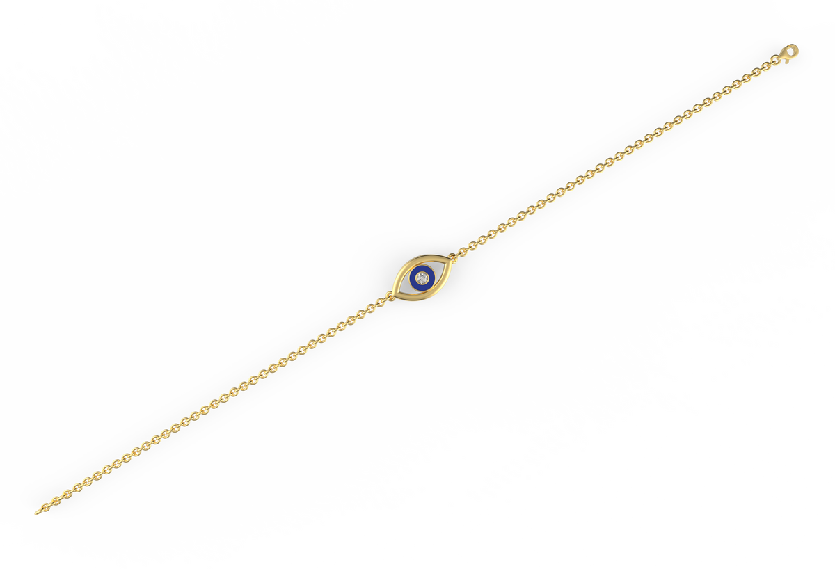 Classic Evil Eye Lab Diamond Bracelet