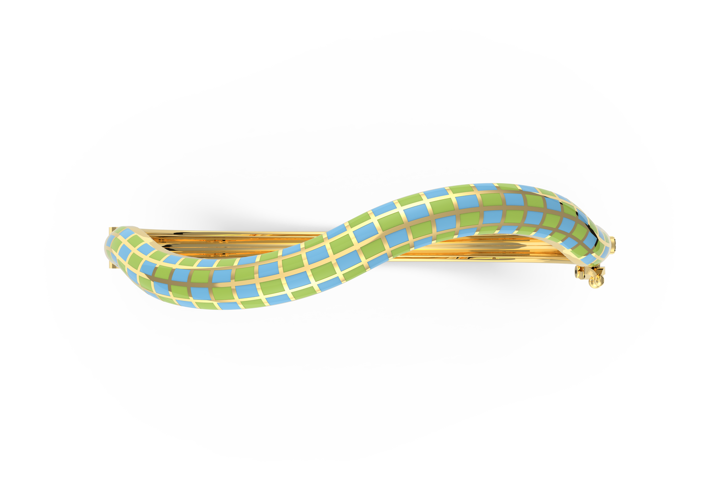 Whimsy Curve Enamel Bangle