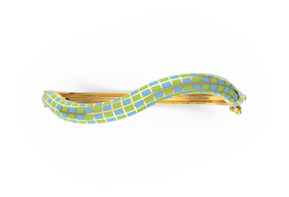 Whimsy Curve Enamel Bangle