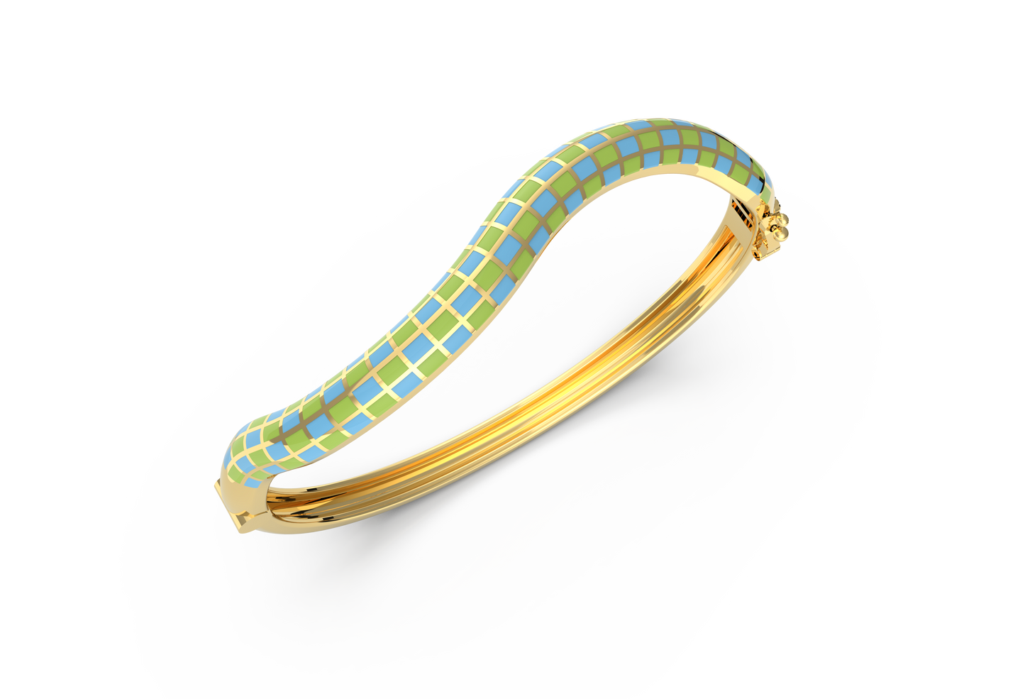 Whimsy Curve Enamel Bangle