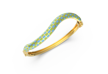 Whimsy Curve Enamel Bangle