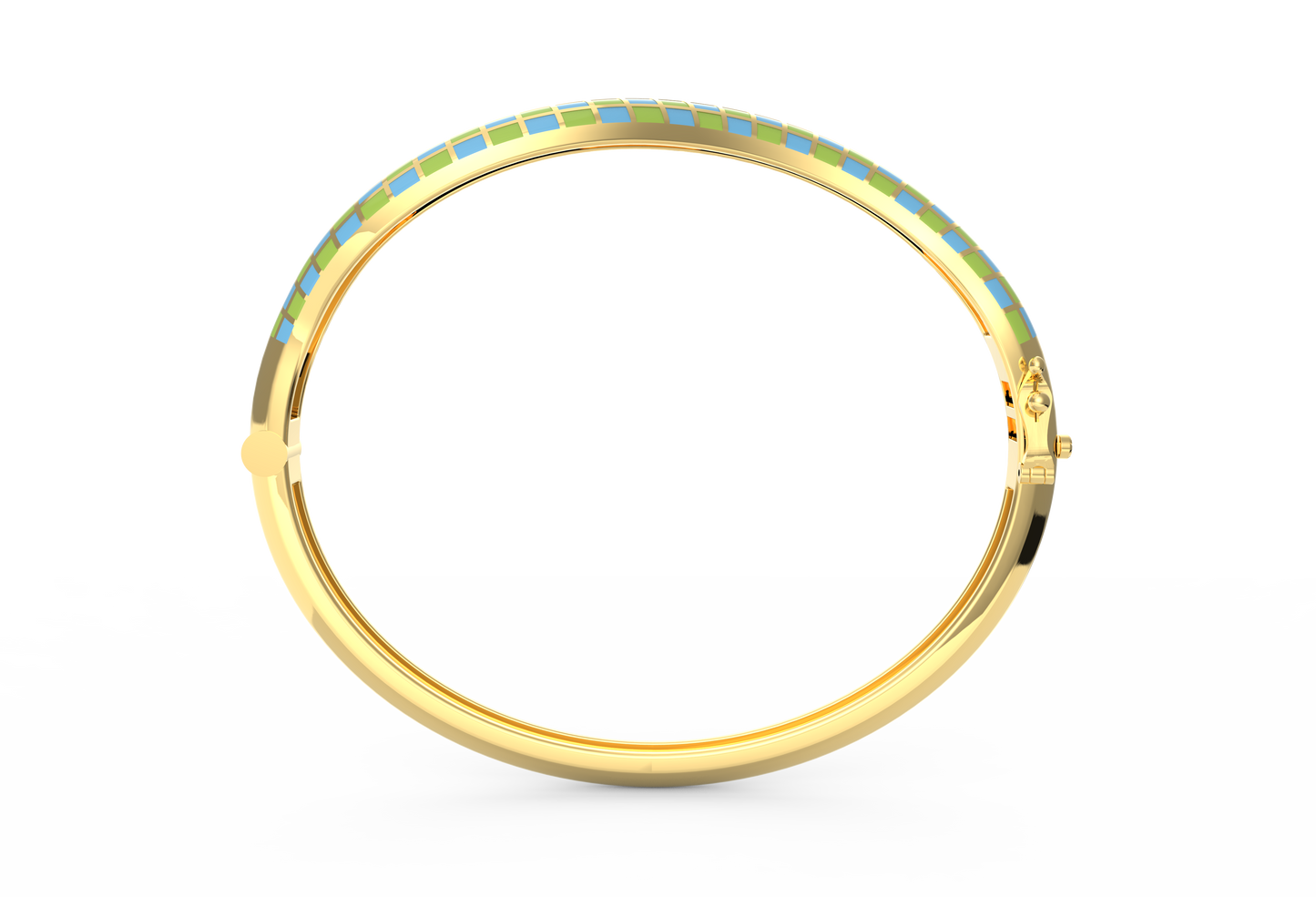 Whimsy Curve Enamel Bangle