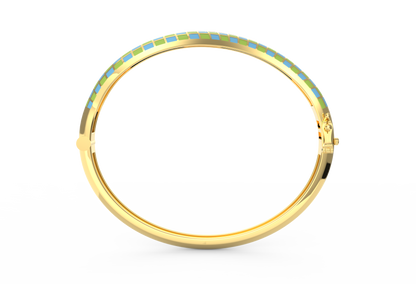 Whimsy Curve Enamel Bangle
