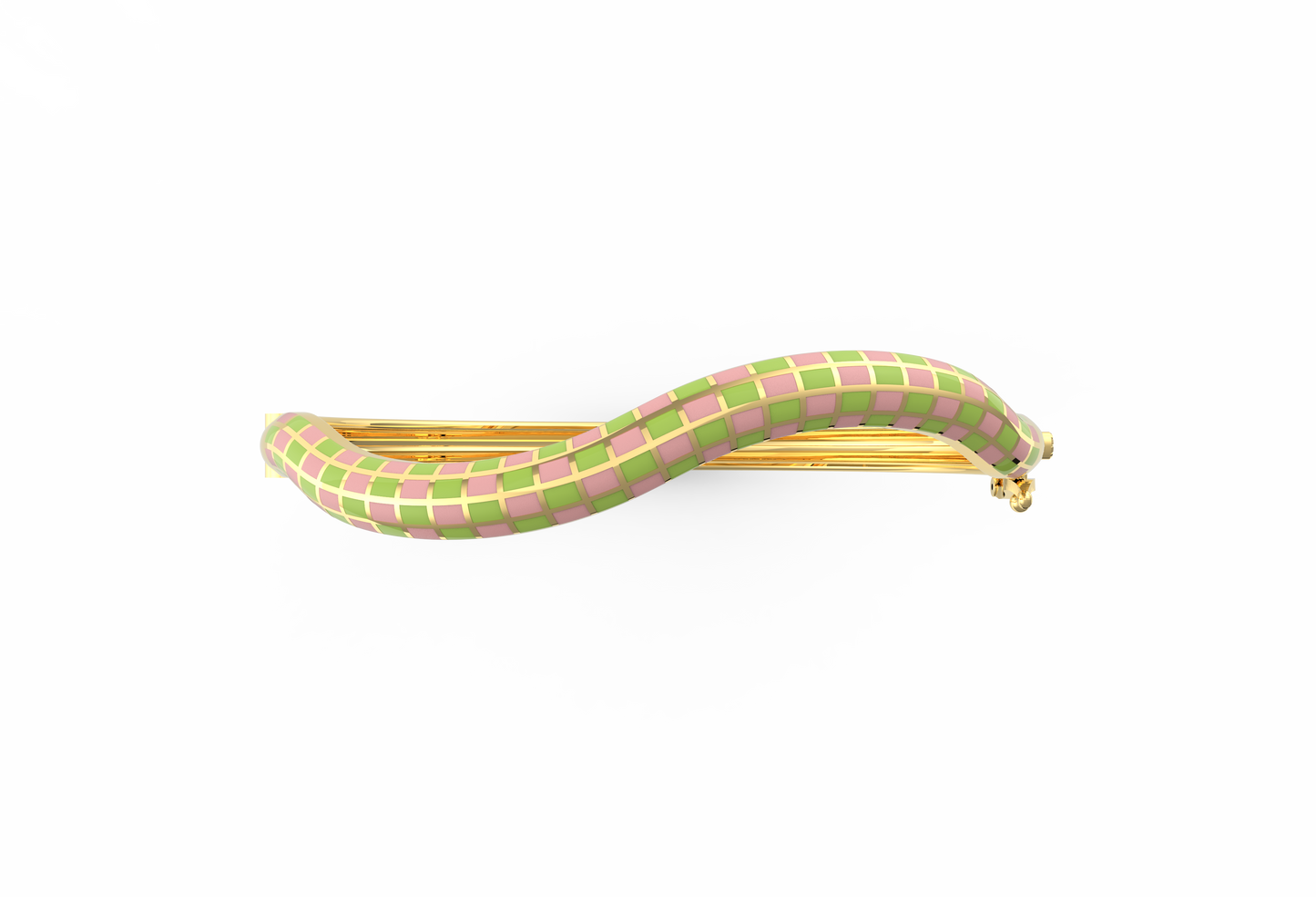 Whimsy Curve Enamel Bangle
