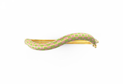 Whimsy Curve Enamel Bangle