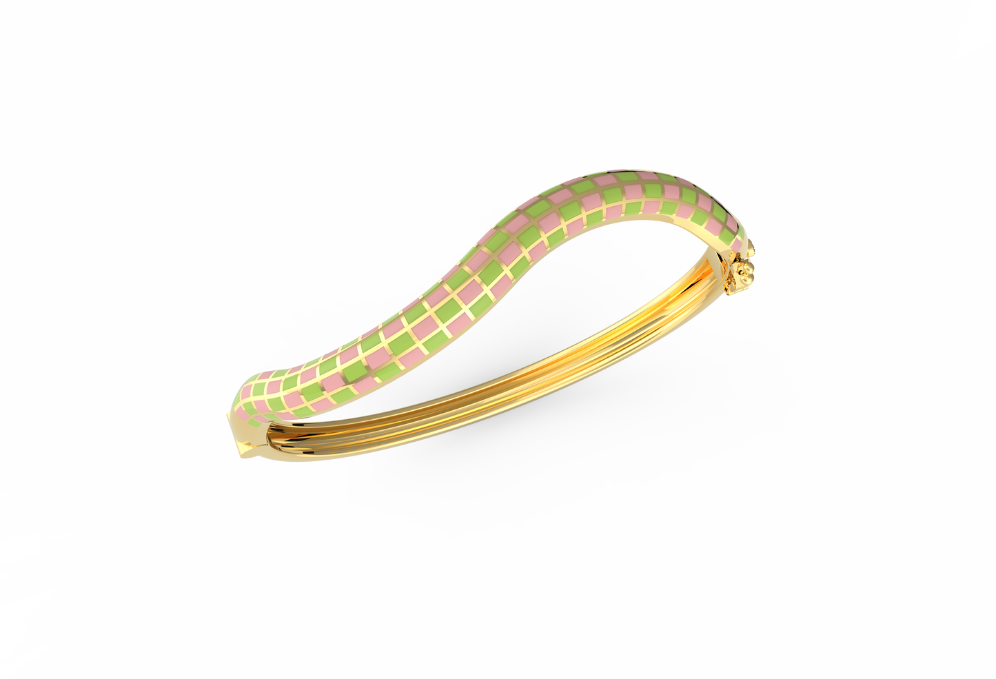 Whimsy Curve Enamel Bangle