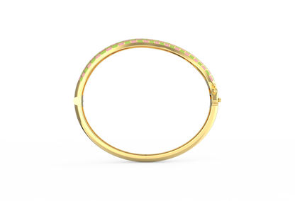 Whimsy Curve Enamel Bangle