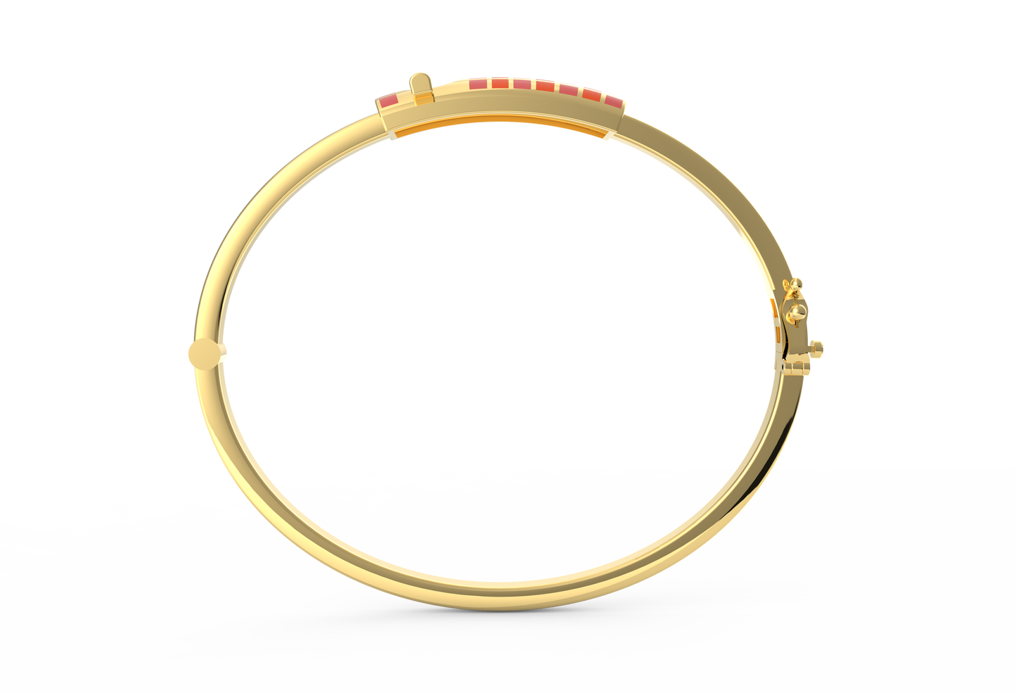 Lock It Funky Enamel Bangle