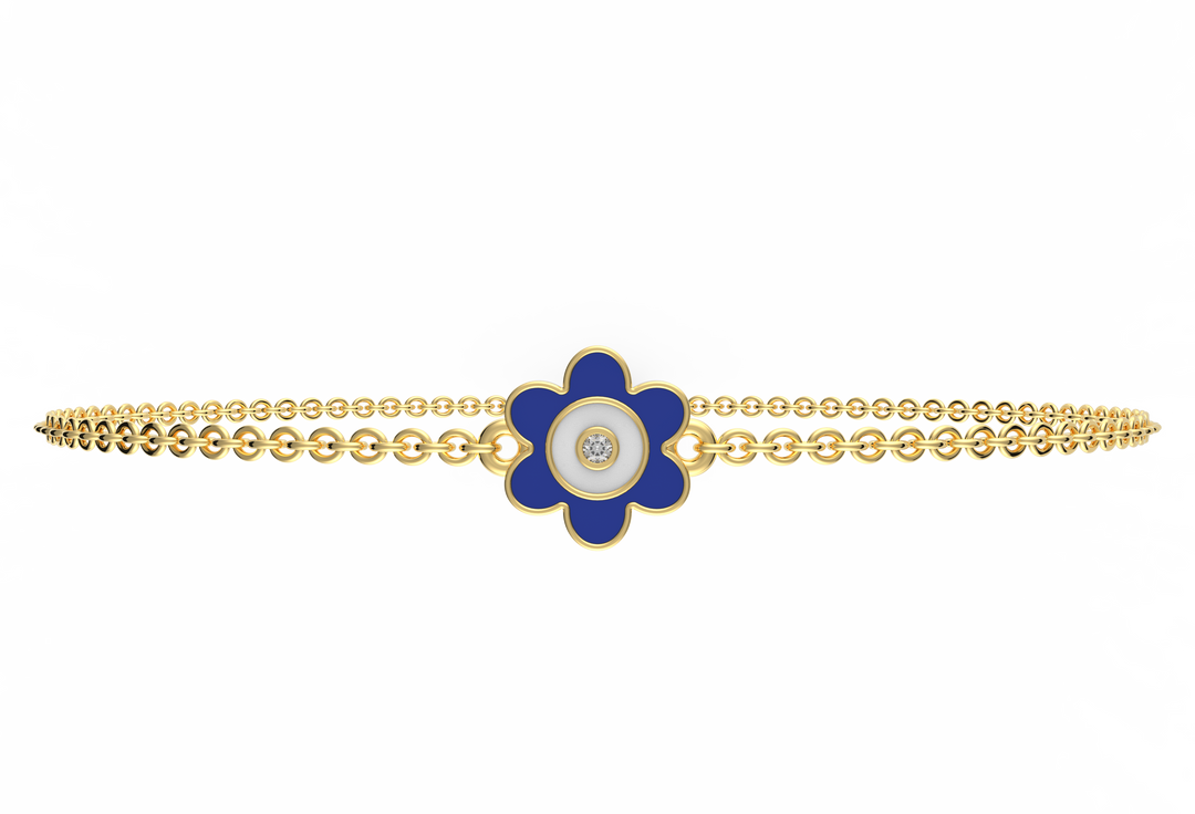Bloom Evil Eye Lab Diamond Bracelet