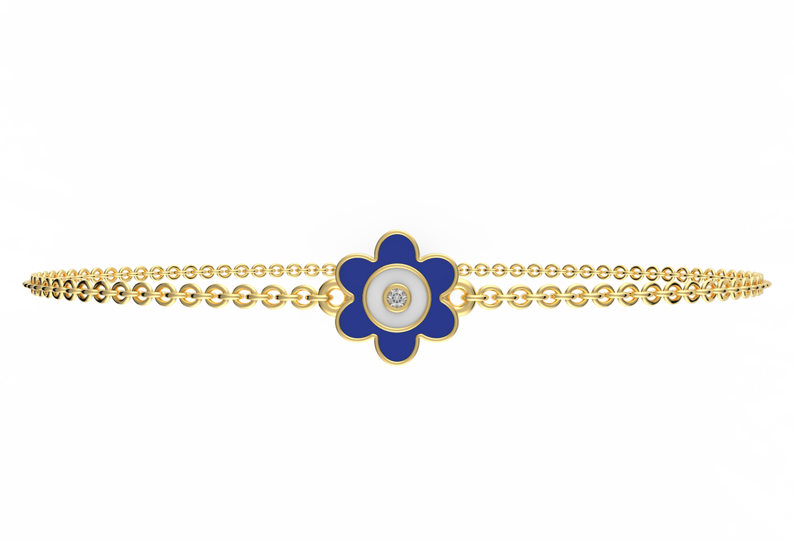 Bloom Evil Eye Lab Diamond Bracelet
