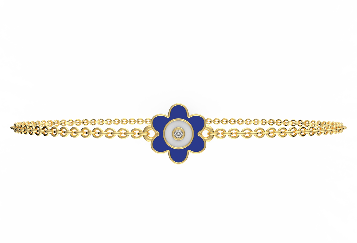 Bloom Evil Eye Lab Diamond Bracelet